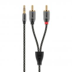 Cabstone HiFi/Audio-Adapterkabel 3,5 mm auf Cinch-Stereokabel 