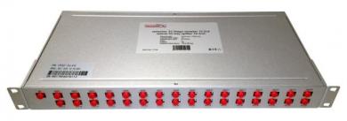 Bauckhage Optischer 32-Wege-Verteiler PC/PC Buchse 19 Zoll Gehäuse 