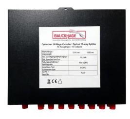 Bauckhage Optischer 16-Wege-Verteiler PC/PC Buchse 