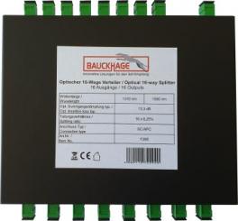 Bauckhage Optischer 16-Wege-Verteiler SC/APC Buchse 