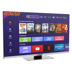 SMART LED rahmenloser TV 1260 inkl. DVB-S2/C/T2 HD Tuner + WL + BT 