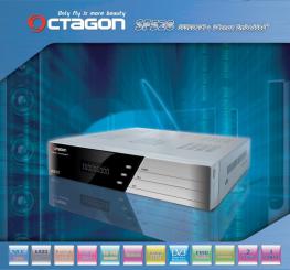 Octagon SF 528+ Plus 1xConax + 2xCI Sat Receiver weiß