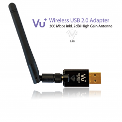 VU+® Wireless WiFi USB 2.0 Adapter 300 Mbps inkl. Antenne 