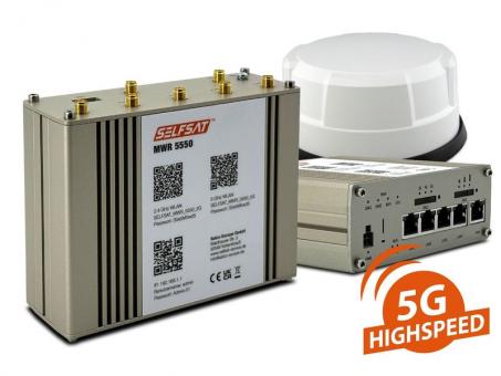 SELFSAT MWR 5550 weiße Panorama Antennel. Internet Router 