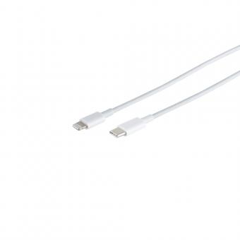 USB-C® Ladekabel 8-Pin PD weiß 1,0m 
