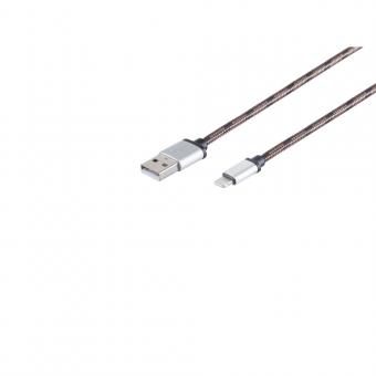 USB C Ladekabel Nylon braun 0,9m 
