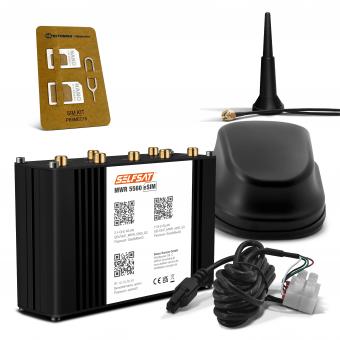 SELFSAT MWR 5560 eSim 5G Cat inkl. SELFSAT 5G Antenne schwarz 