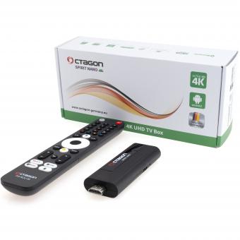 OCTAGON SPIRIT NANO 4K UHD HDR10+ ANDROID TV Stick 