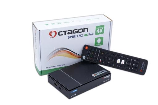 OCTAGON SPIRIT PRO 4K UHD HDR10+ ANDROID TV BOX 