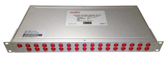 Bauckhage Optischer 32-Wege-Verteiler PC/PC Buchse 19 Zoll Gehäuse 