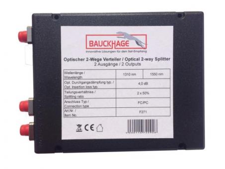 Bauckhage Optischer 2-Wege-Verteiler PC/PC Buchse 