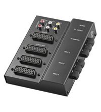 Umschaltbox AVS 1 M Metall schwarz 